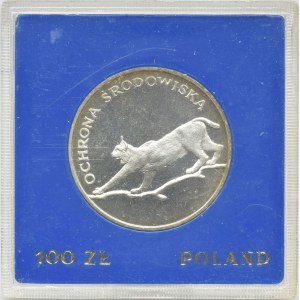 100 złotych 1979 - Ochrona Środowiska Ryś