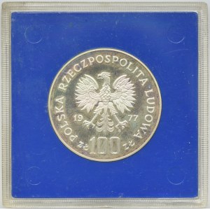 100 złotych 1977 - Ochrona Środowiska Żubr