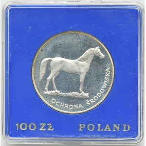 100 złotych 1981 - Ochrona Środowiska Koń