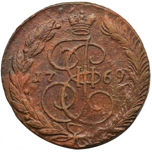 Russia, Catherine II, 5 Kopecks Jekaterinburg 1769 EM