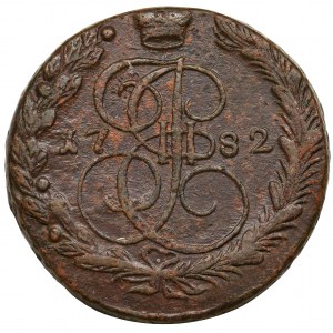 Russia, Catherine II, 5 Kopecks Jekaterinburg 1782 EM