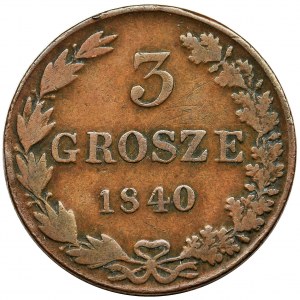 3 grosze Warszawa 1840 MW