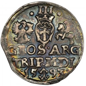 Sigismund III Vasa, 3 Groschen Vilnius 1593