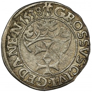 Sigismund I the Old, Groschen Danzig 1538 - PRVS