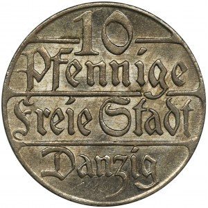 Free City of Danzig, 10 pfennig 1923