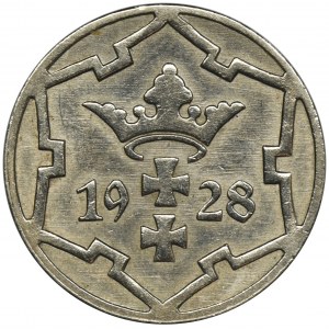 Wolne Miasto Gdańsk, 5 fenigów 1928 - RZADKIE
