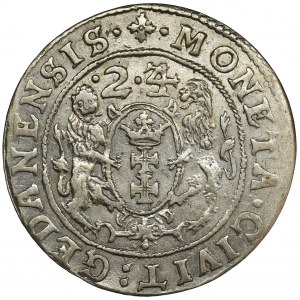 Sigismund III Vasa, 1/4 Thaler Danzig 1624/3 - PRV• - rare