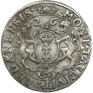Sigismund III Vasa, 1/4 Thaler Danzig 1626 - P: