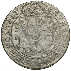 John II Casimir, 1/4 Thaler Bromberg 1668 TLB