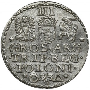 Sigismund III Vasa, 3 Groschen Marienburg 1593