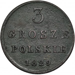 Kingdom of Poland, 3 Polish groschen Warsaw 1839 FH