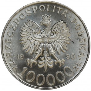 100.000 złotych 1990, Solidarność - TYP A