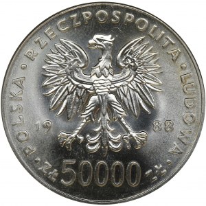 50.000 złotych 1988, Piłsudski