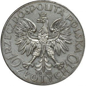 Głowa Kobiety, 10 złotych Warszawa 1932