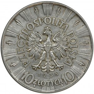 Piłsudski, 10 złotych 1938