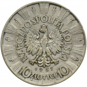 Pilsudski, 10 zloty 1937 - RARE