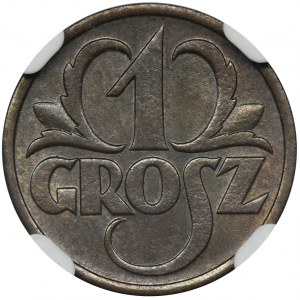 1 grosz 1930 - NGC MS65 BN