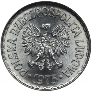 1 złoty 1975 bez znaku - NGC MS66