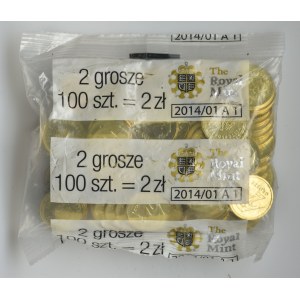 2 grosze 2013 - Worek menniczy (100 szt.) - Royal Mint