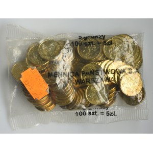 5 groszy 2002 - Worek menniczy (100 szt.)