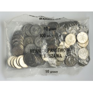 10 groszy 1990 - Worek menniczy (100 szt.)