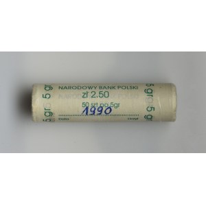 Rulon bankowy, 5 groszy 1990 (50szt.)