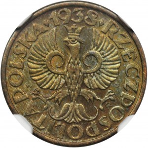 1 grosz 1938 - NGC MS64 BN