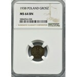 1 grosz 1938 - NGC MS64 BN