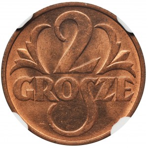 2 grosze 1937 - NGC MS65 RD