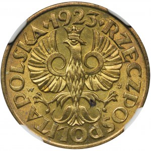 5 groszy 1923 Mosiądz - NGC MS64