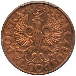 5 groszy 1938 - PCGS MS65 RD