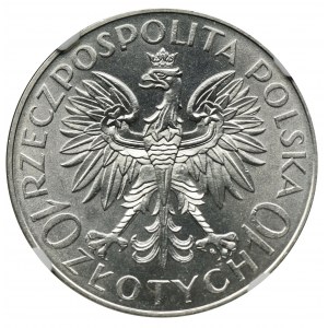 Traugutt, 10 złotych 1933 - NGC MS62