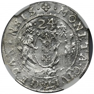 Sigismund III Vasa, 1/4 Thaler Danzig 1624/3 - PR• - NGC MS62