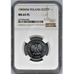 1 złoty 1985 - NGC MS65 PL - jak lustrzanka