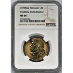 10 złotych 1973 Kościuszko - NGC MS66