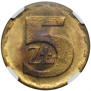 5 złotych 1976 - NGC MS66