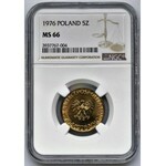 5 złotych 1976 - NGC MS66