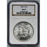 USA, 1 dollar New Orleans 1884 - Morgan - NGC MS63
