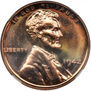 USA, 1 cent 1942 Lincoln - NGC PF64 RD