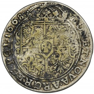 John II Casimir, 1/4 Thaler Bromberg 1668 TLB