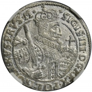 Sigismund III Vasa, 1/4 Thaler Bromberg 1622 - NGC MS63
