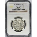 Sigismund III Vasa, 1/4 Thaler Bromberg 1622 - NGC MS63