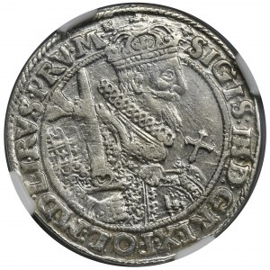 Sigismund III Vasa, 1/4 Thaler Bromberg 1622 - PRV M - NGC AU55
