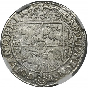Sigismund III Vasa, 1/4 Thaler Bromberg 1622 - PRV M - NGC AU55