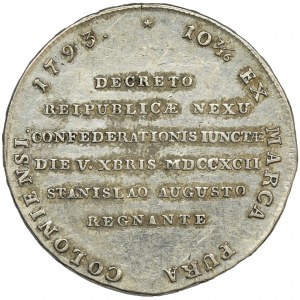 Poniatowski, Talar Targowica 1793