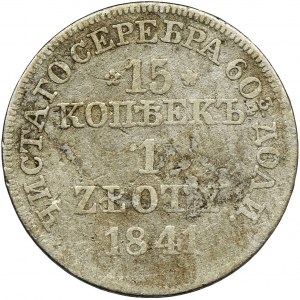 15 kopecks = 1 zloty Warsaw 1841 MW