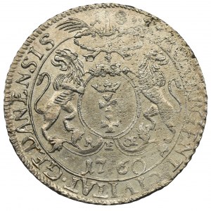 Augustus III of Poland, 1/4 Thaler Danzig 1760 REOE