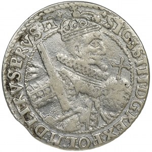 Sigismund III Vasa, 1/4 Thaler Bromberg 1622 - PRVS M