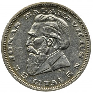 Lithuania, Republic, 5 Litai 1936