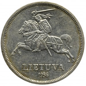 Lithuania, Republic, 5 Litai 1936